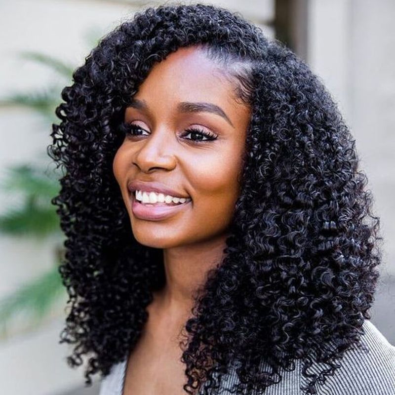 Mayqueen curly 13X4 high-definition transparent T-shape Swiss lace wig, 100% pure hair.