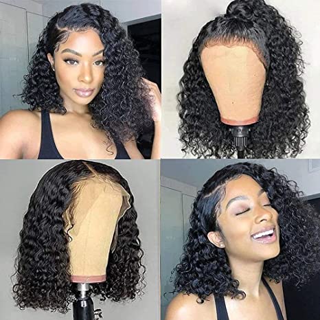 Mayqueen curly 13X4 high-definition transparent T-shape Swiss lace wig, 100% pure hair.