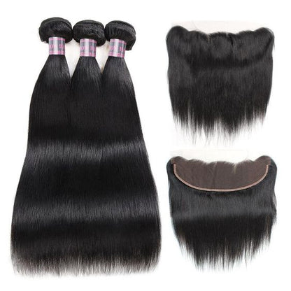 Mayqueen 13×4 Super High Quality Pure Brazilian Unprocessed Virgin Hair Straight Human Hair Wig