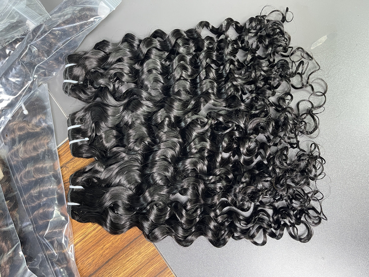 Mayqueen 4×4 High Quality Raw Brazilian water wave Human Hair Wig.