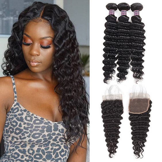 Mayqueen 4×4 Pure Brazilian Virgin Hair Deep Human Hair Wig.