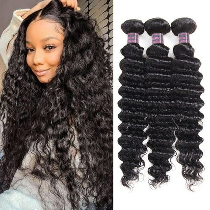 Mayqueen 4×4 Pure Brazilian Virgin Hair Deep Human Hair Wig.