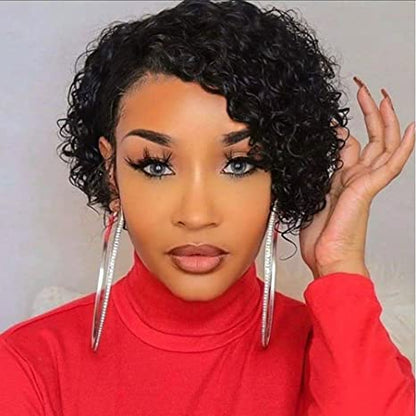 Mayqueen deep 13x4 high-definition transparent T-face lace wig for black women.