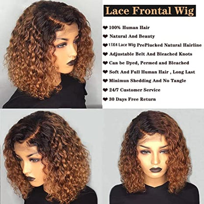 Mayqueen curly 13x4 high definition transparent T-lace real hair wig pre-pull no glue baby hair wig