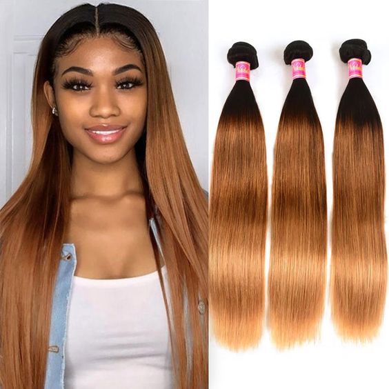 Mayqueen 4×4 unprocessed Brazilian virgin hair, straight human hair wig with color 4/30.