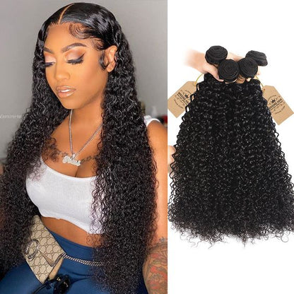 Mayqueen 4×4 high-end untreated Brazilian virgin Jerry human hair wig.